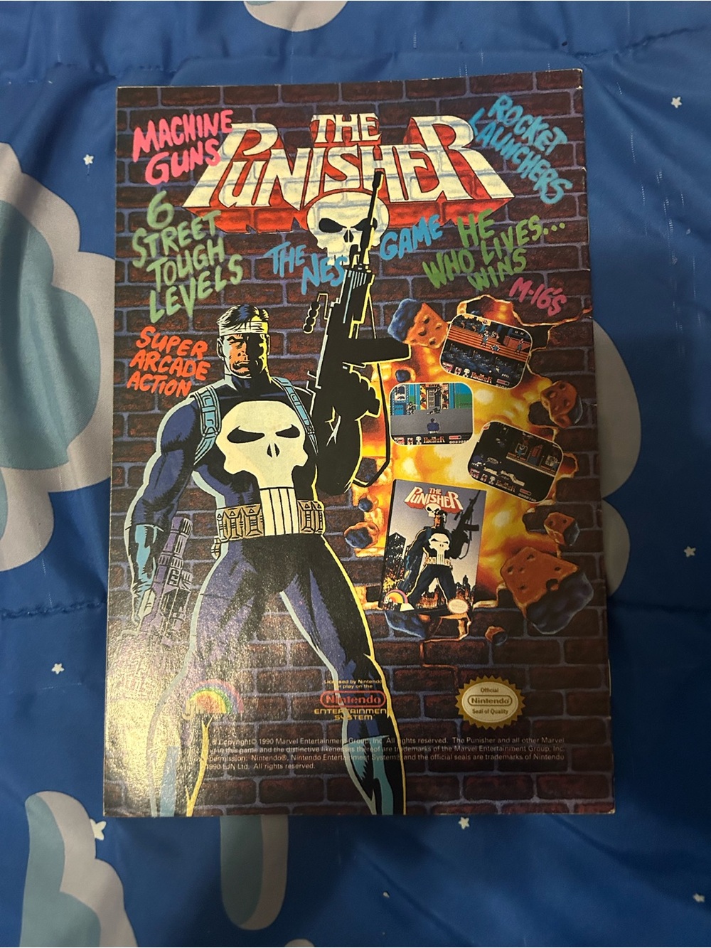 MARVEL THE PUNISHER VIDEO GAME NINTENDO 1991 VINTAGE RETRO ADVERT